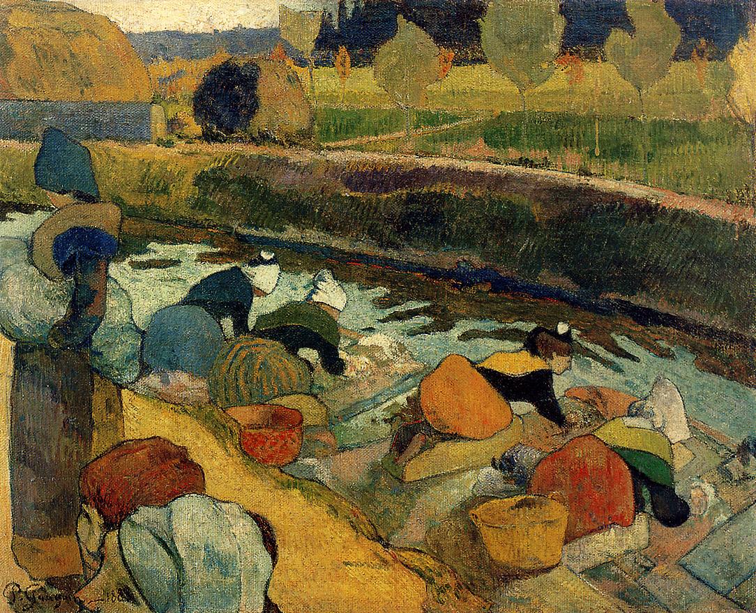 Washerwomen at the Roubine du Roi Arles 1888 Paul Gauguin